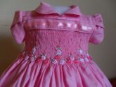 belissimo vestido rosa matizado
